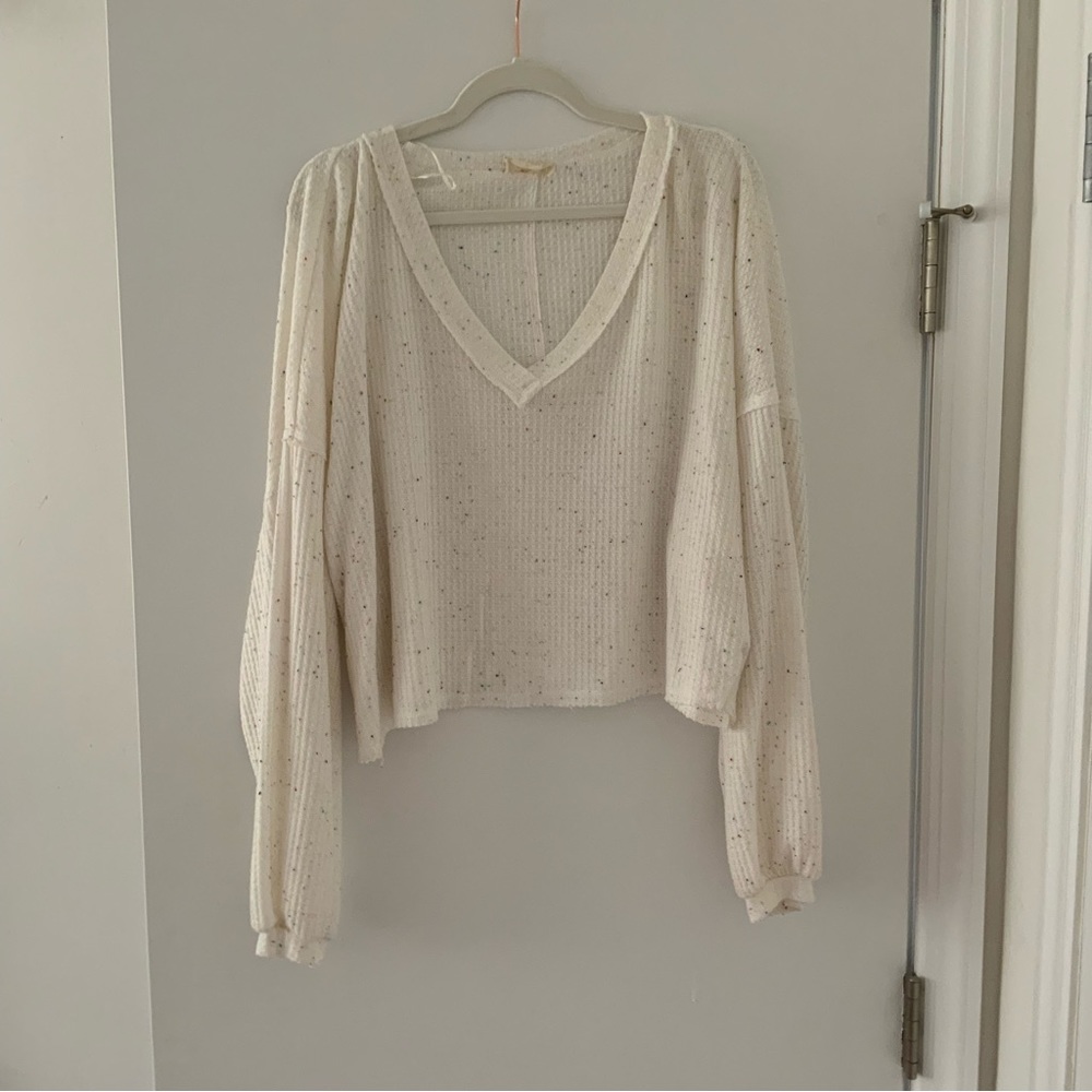 Altars State White Confetti Top